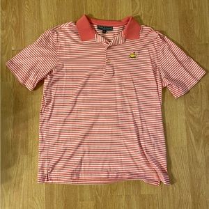 Masters Collection Striped Golf Performance Polo